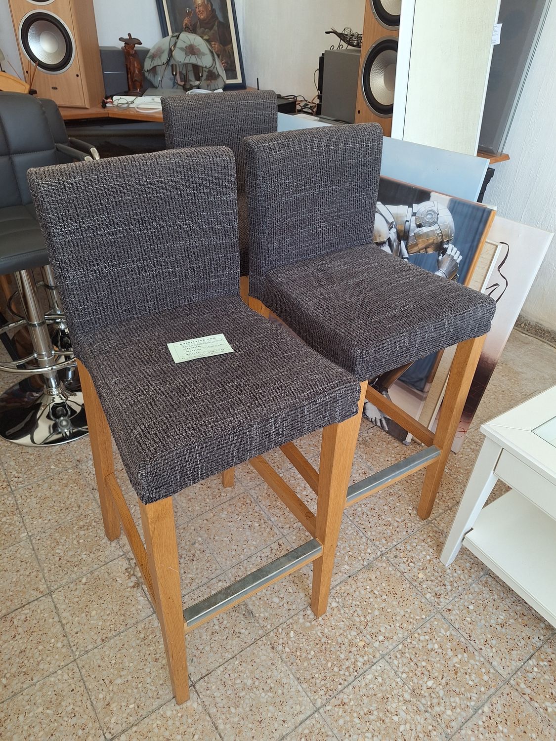 Ikeás kárpítozott bárszék 3db-os szettben Ikeás kárpítozott bárszék 3db-os szettben