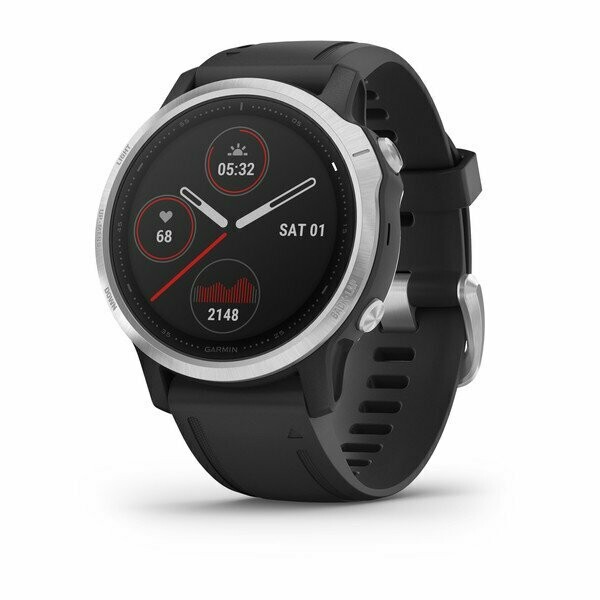 Garmin Fenix 6S - Silver w/ Black Band Garmin Fenix 6S - Silver w/ Black Band