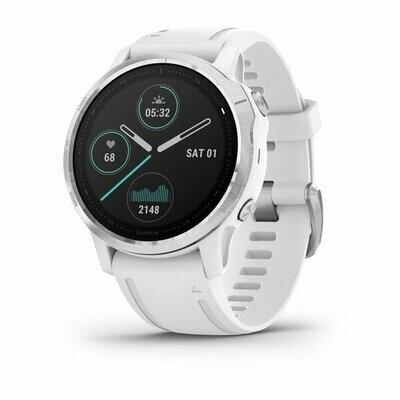 Garmin Fenix 6S - Silver w/ White Band Garmin Fenix 6S - Silver w/ White Band