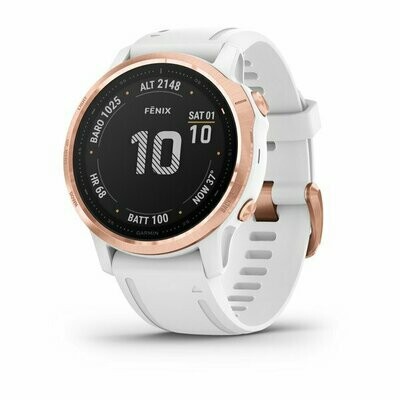 Garmin Fenix 6S Pro - Rose Gold w/ White Band Garmin Fenix 6S Pro - Rose Gold w/ White Band