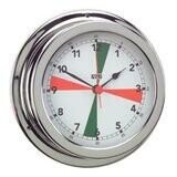 ANVI 32.0505 Radio Silence Clock – Polished Brass &amp; Chromed