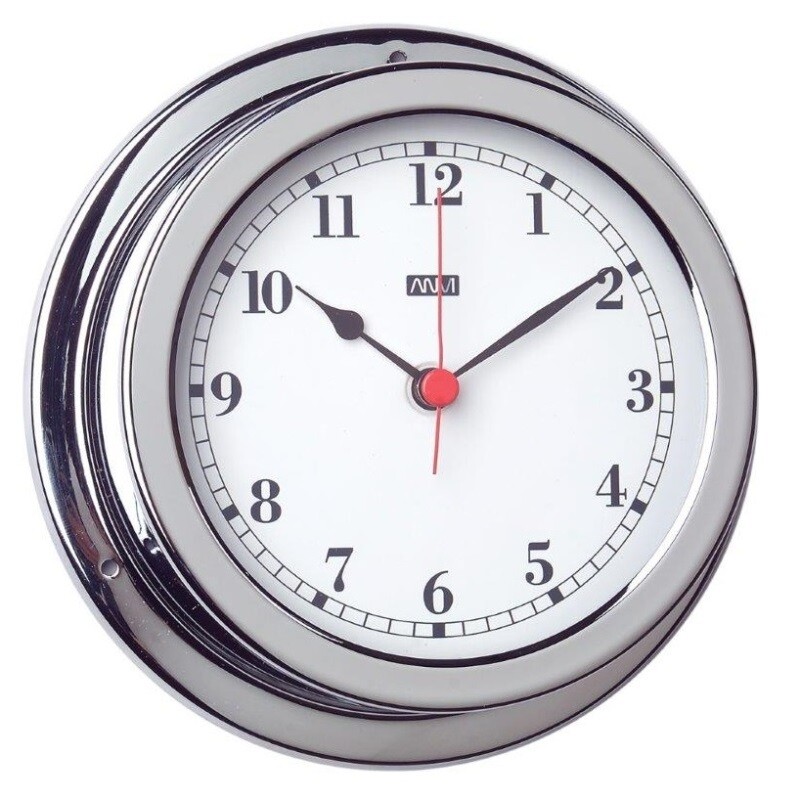 ANVI 32.0471 Clock – Polished Brass &amp; Chromed