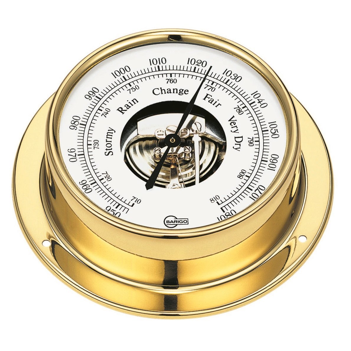 Barigo 183MS Polished Brass Barometer - Low Altitude Barigo 183MS Polished Brass Barometer - Low Altitude