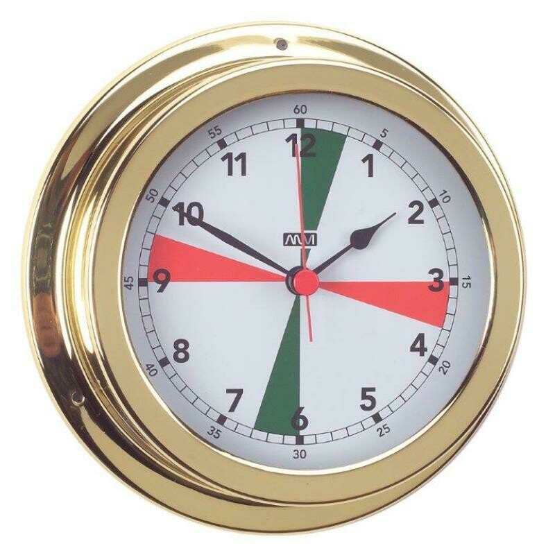 ANVI 32.0405 Radio Silence Clock – Polished Brass &amp; Lacquered