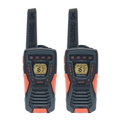 Cobra AM1055 License-Free Two-Way Walkie Talkie Radios, Floating - 2 Pack