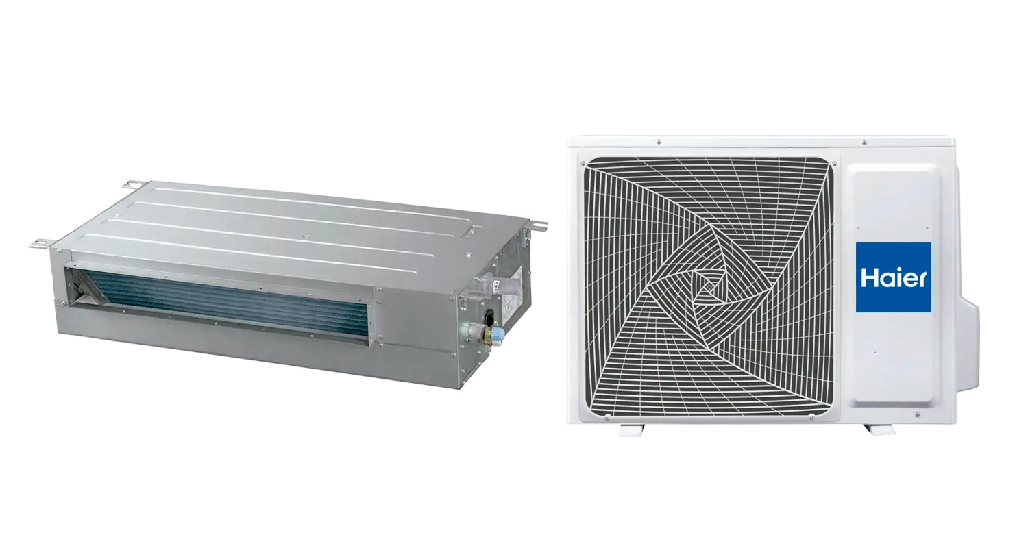 Aire acondicionado conductos Haier UI  AD71S2SS1FA(H) UE 1U71S2SR3FA SLIM