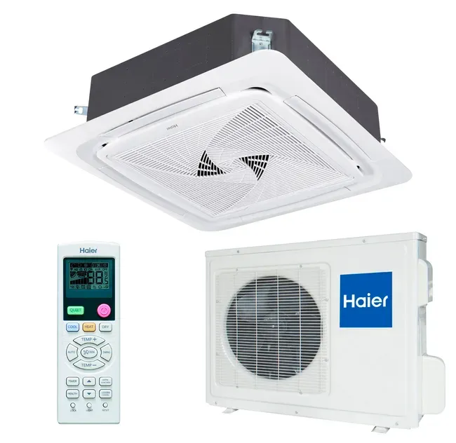 Aire acondicionado cassette Haier UI AB50S2SC2FA(H) UE 1U50S2SJ2FA Aire acondicionado cassette Haier UI AB50S2SC2FA(H) UE 1U50S2SJ2FA