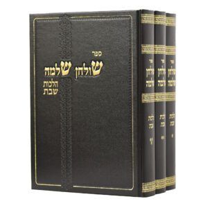 שולחן שלמה - הגרש"ז אוירבך, חלק: שבת ג"כ