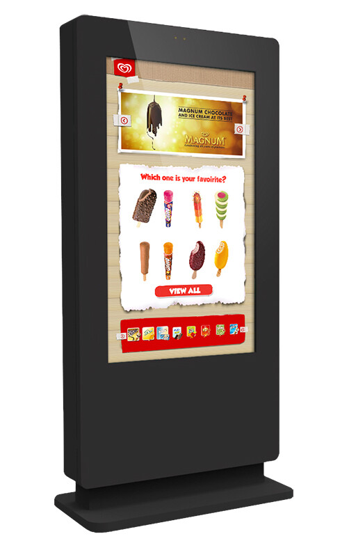 Freestanding PCAP Outdoor Advertising Touch Screen Poster