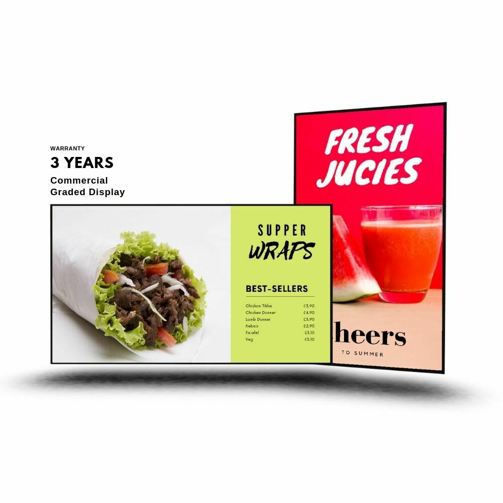 Digital Menu Boards | USB update Menu Boards