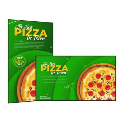 Digital Menu Board Premium: 24/7 Commercial Display (32"-55")