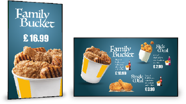 Digital Menu Board Supreme: 4K Commercial Display (800cd/m²)