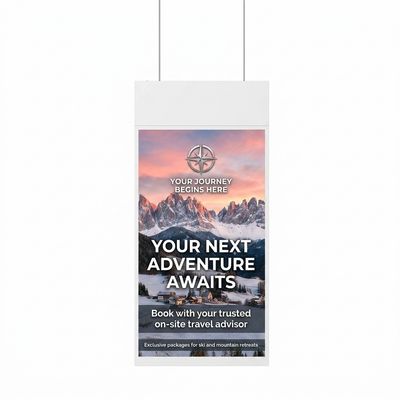 Double-Sided Hanging Window Display: 700-Nit Digital Signage (43" &amp; 55")