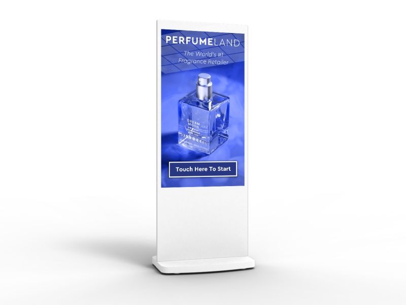 Freestanding PCAP Touch Screen Kiosk: Giant Tablet Interactive Poster
