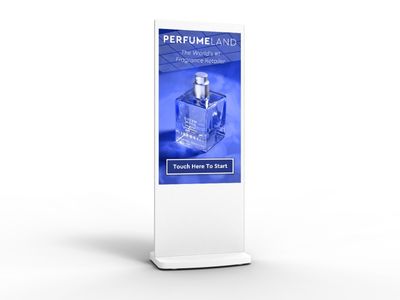 Freestanding PCAP Touch Screen Kiosk: Giant Tablet Interactive Poster