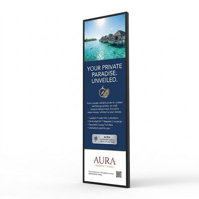 37" Ultra-Wide Digital Window Ticker &amp; Retail Header