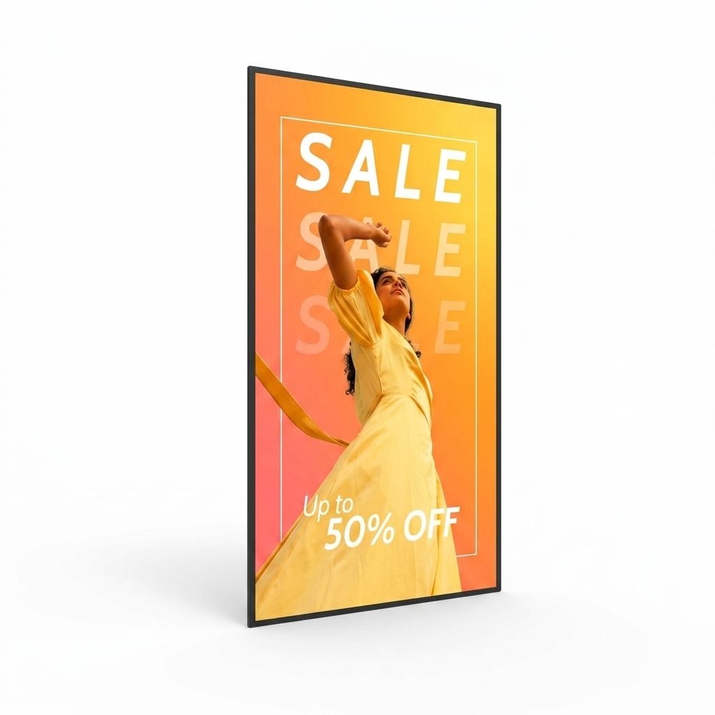 4K Economy Professional Monitor: 24/7 Commercial Display (43" &amp; 55")