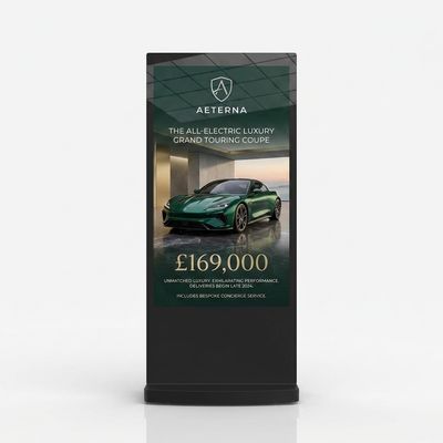 65" 4K Android Freestanding Digital Poster | 4K UHD Advertising Totem