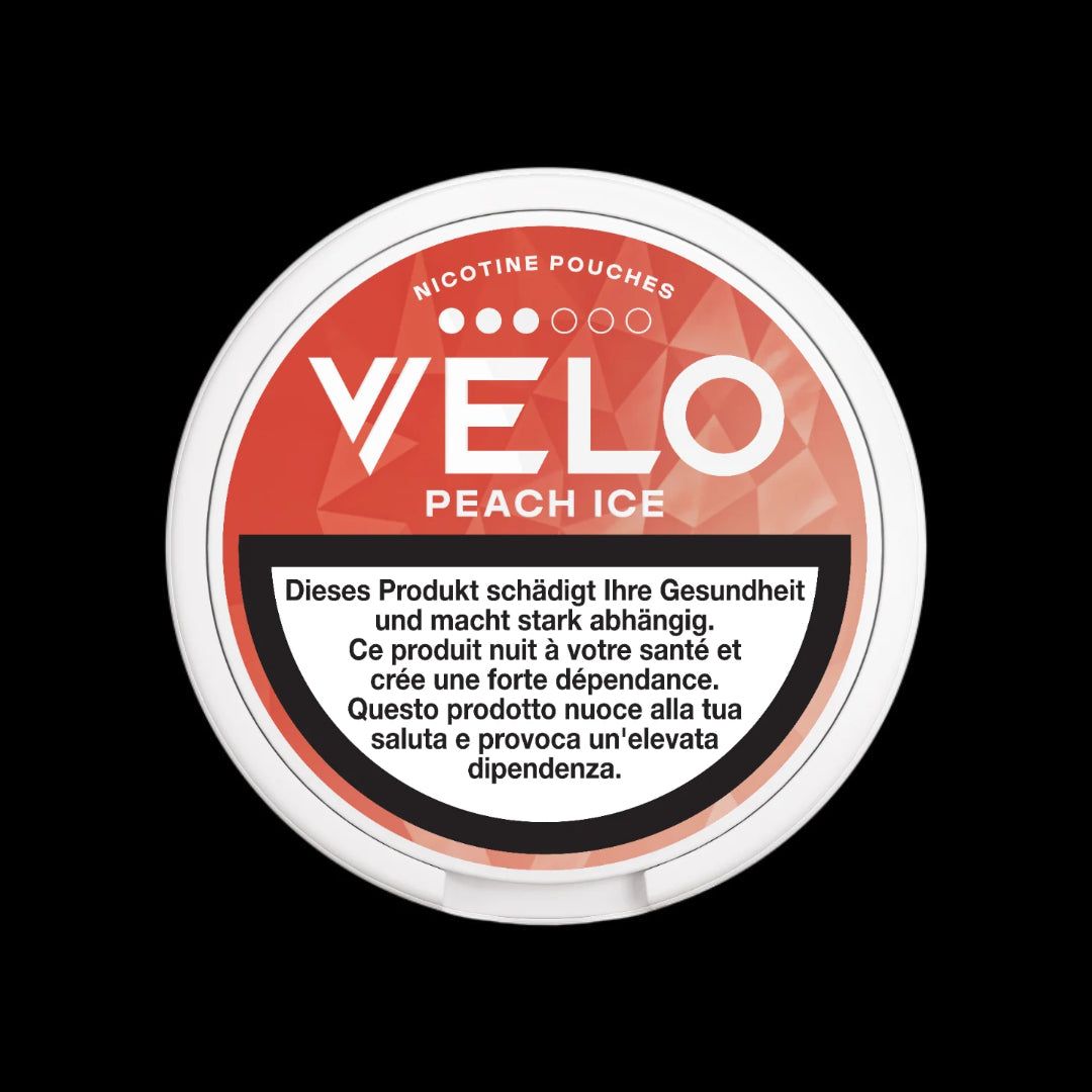 VELO SWISS EDITION Peach Ice (3 Punkt) – Menge: 10 Dosen