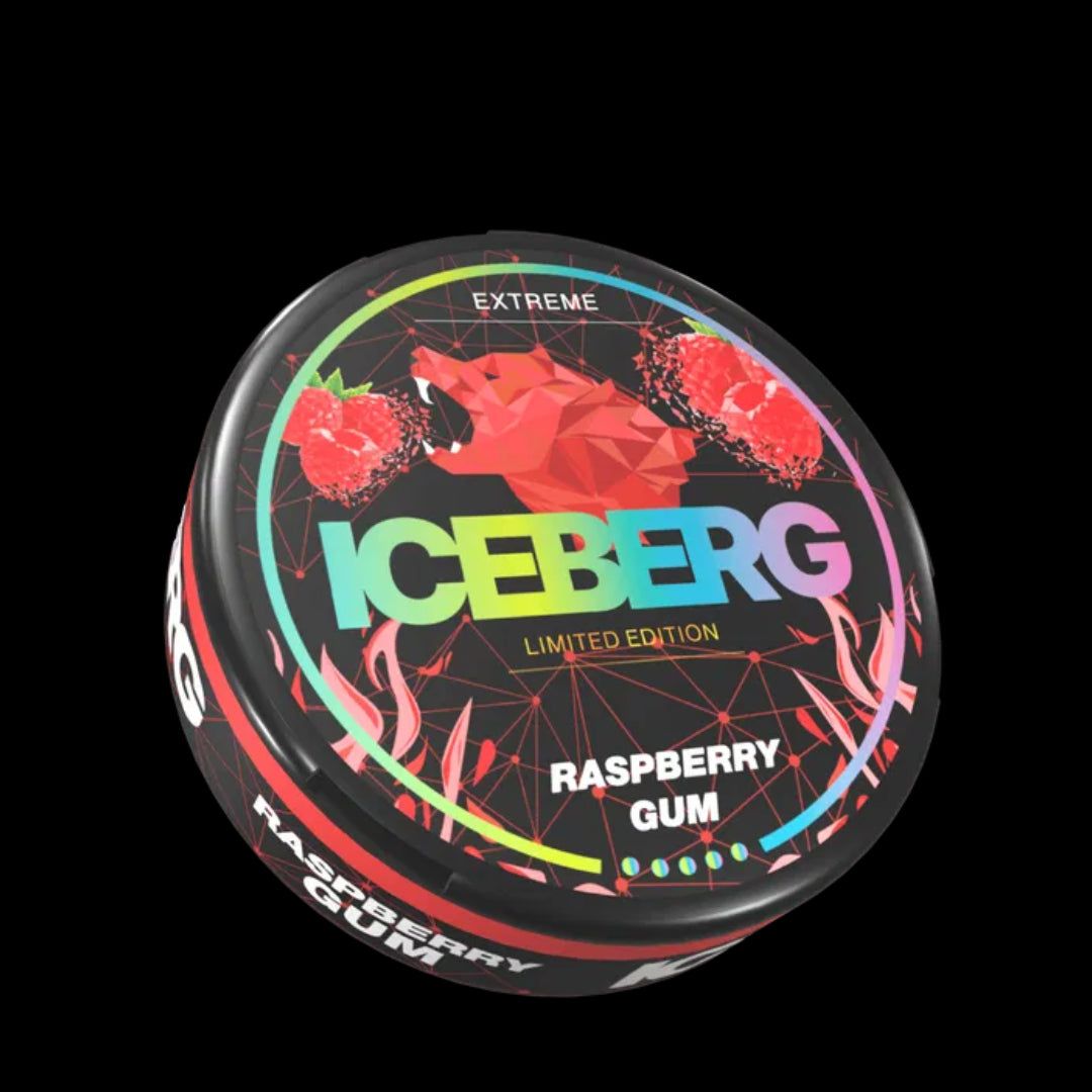 ICEBERG Raspberry Gum – Menge: 10 Dosen