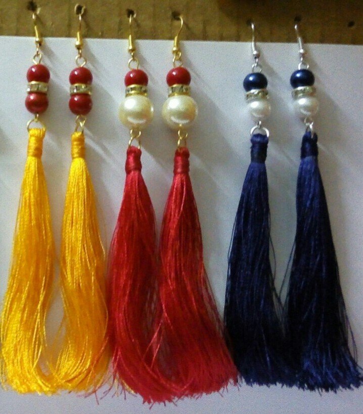 Handmade Thread Earrings 2025