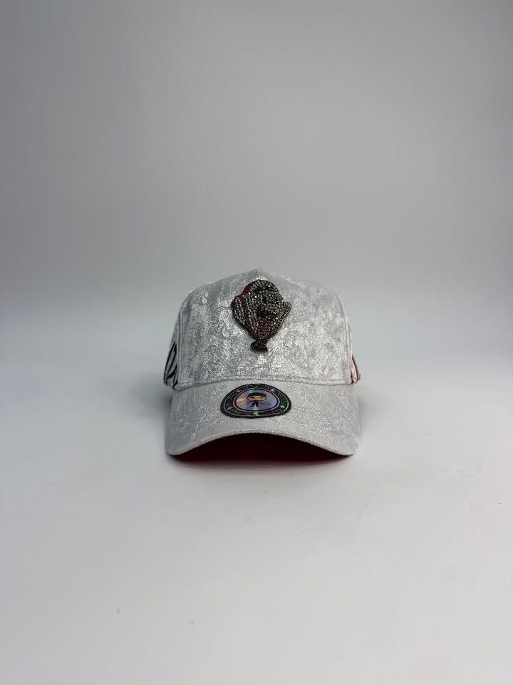 El boo v2 white velvet snapback