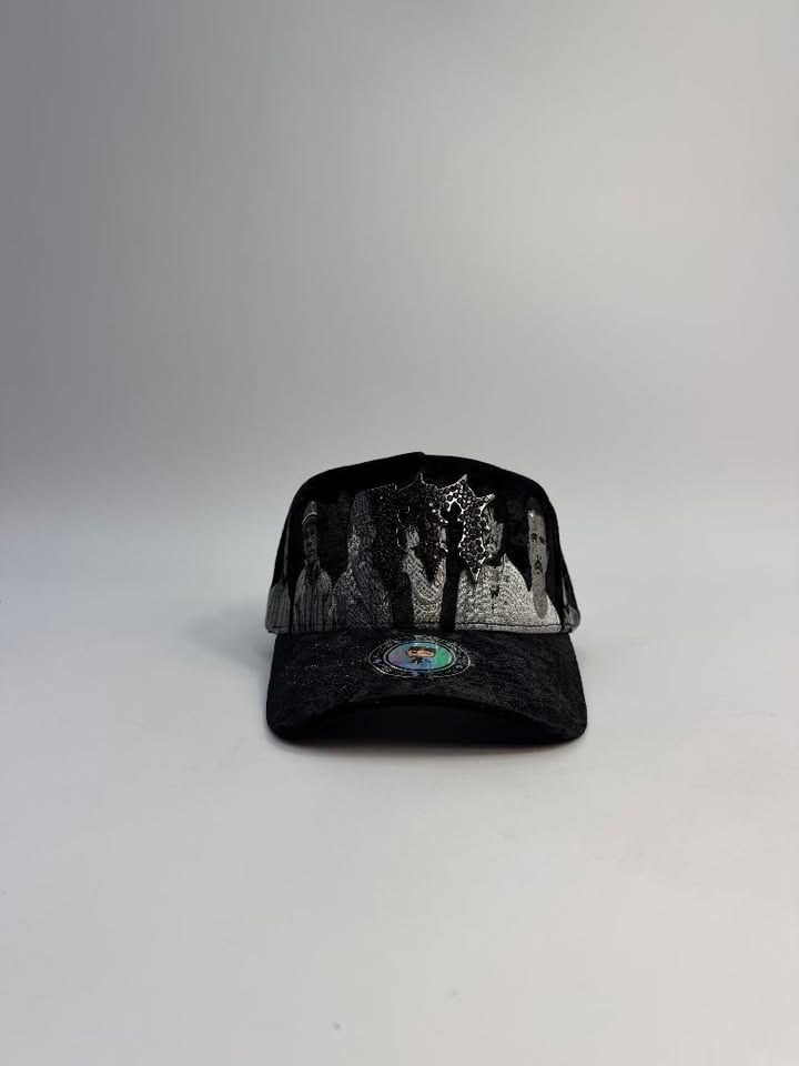 Mexicos Most Wanted black velvet snapback