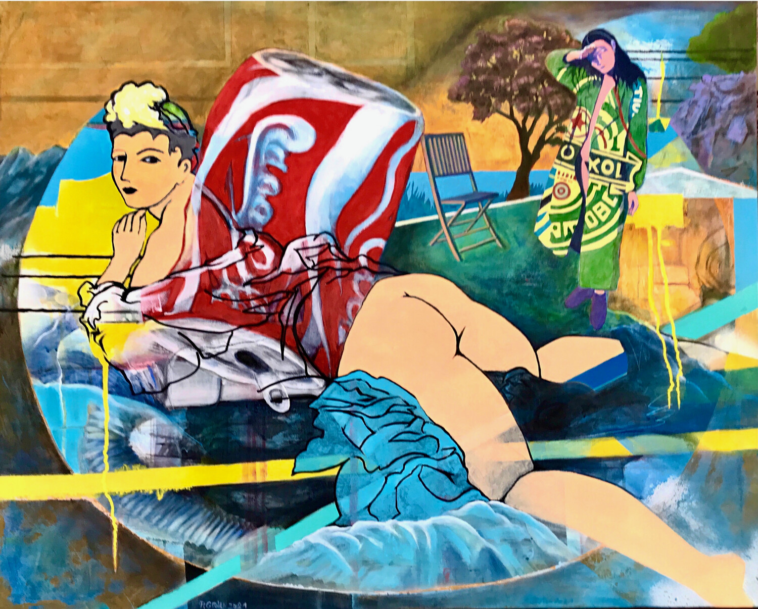 L&#39;Odalisque du bord de mer