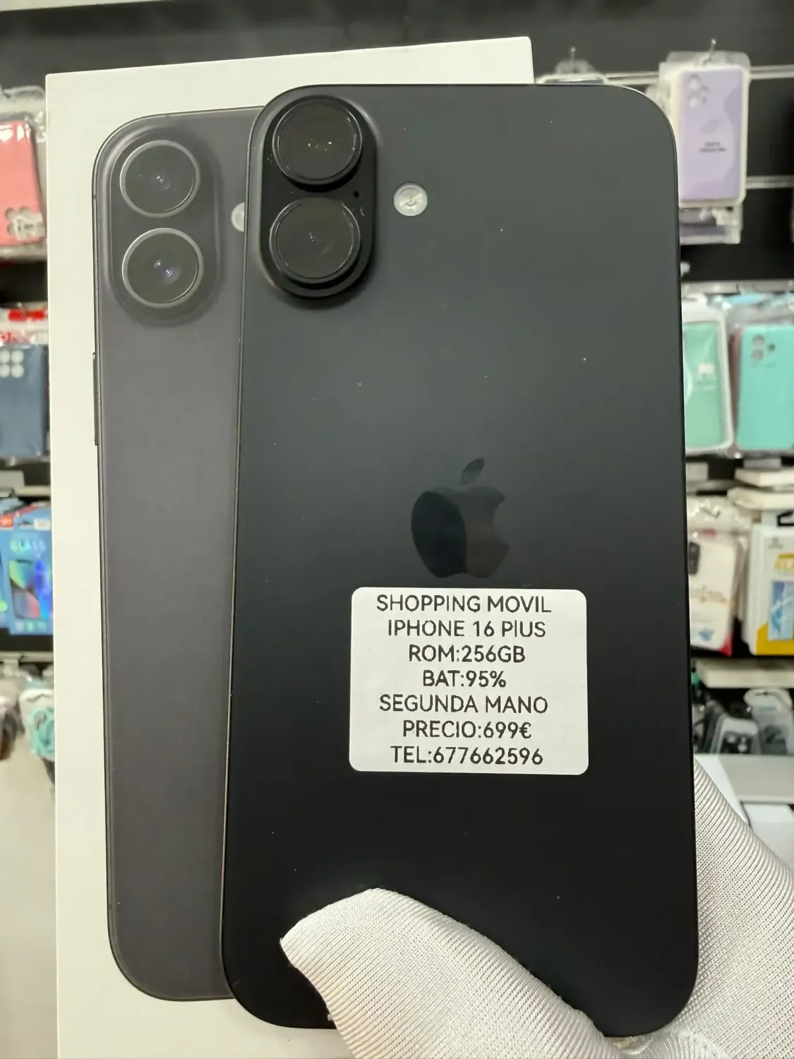 iPhone 16 Plus (negro)