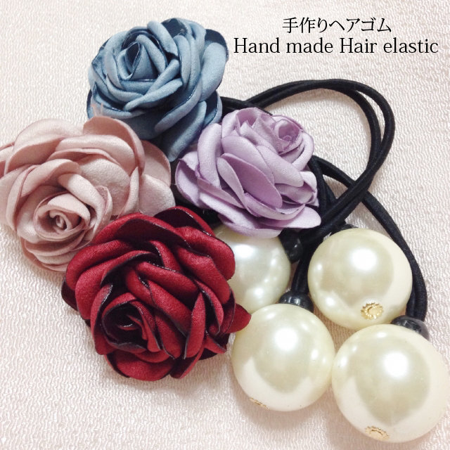 ♡ハンドメイド♡ヘアゴム他 ハンドメイド ヘアゴム12 じゃらゴム （アンニュ 美容師考案