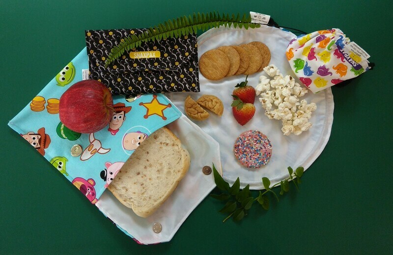 Snaxpax snack bags and travel plate - 3 piece set