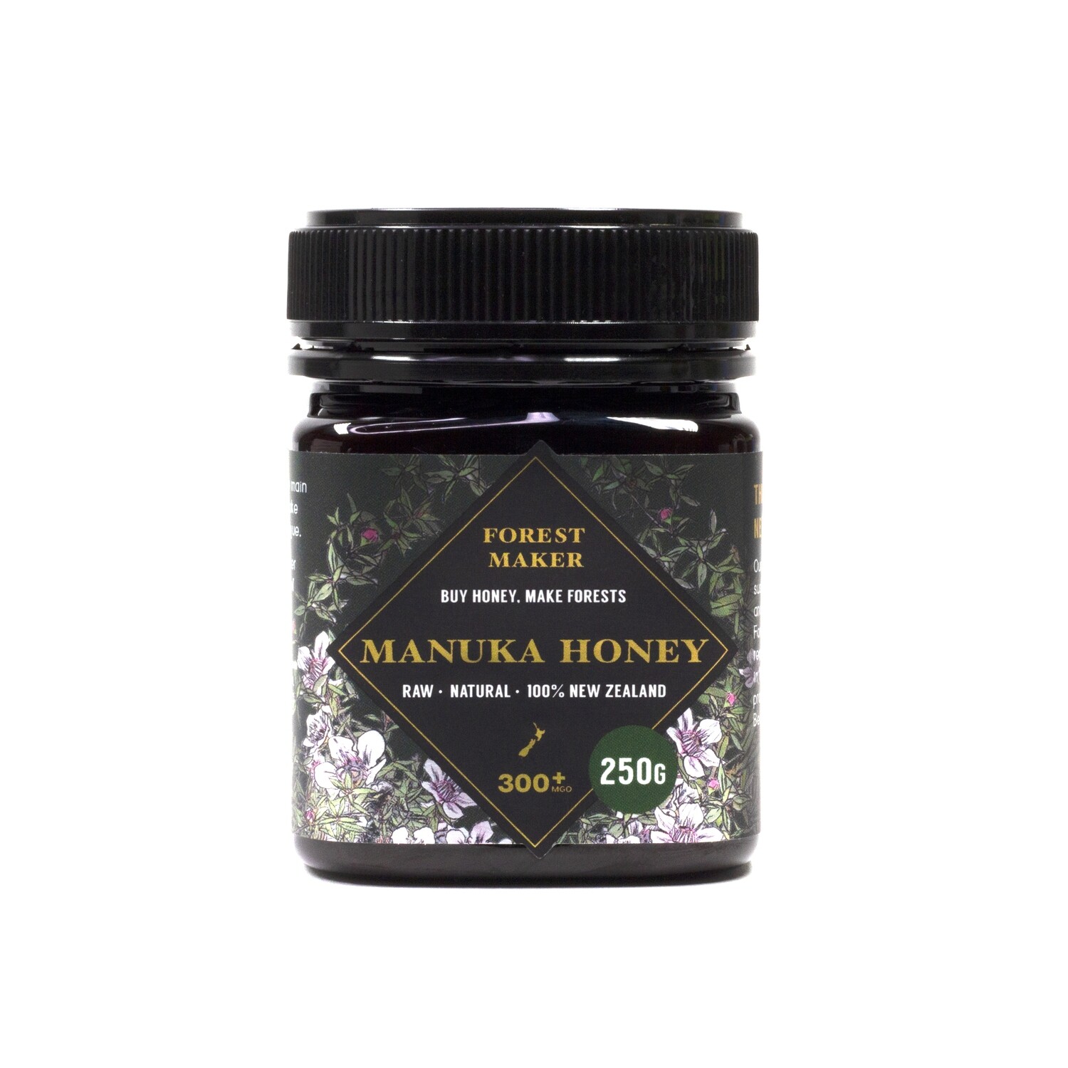 Manuka Honey 300+mgo tested 250g, Plastic Jar Manuka Honey 300+mgo tested 250g, Plastic Jar