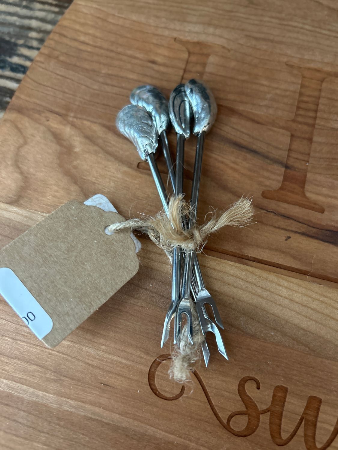 Oyster Shell Hors d' Oeuvier Picks (set of 4)