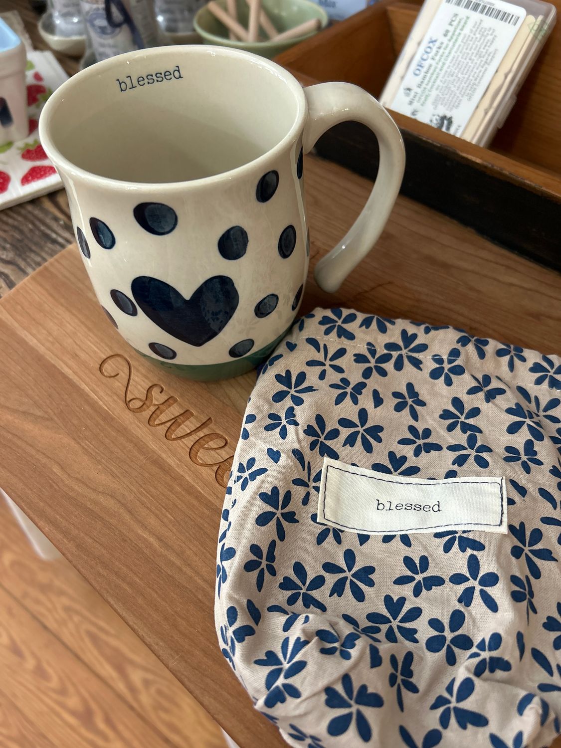 Blessed Heart Brights Mug in Bag