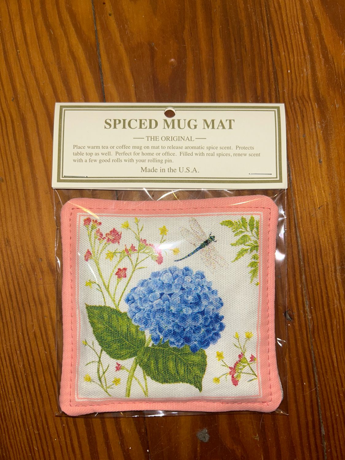 Single Spiced Mug Mat-Hydrangea