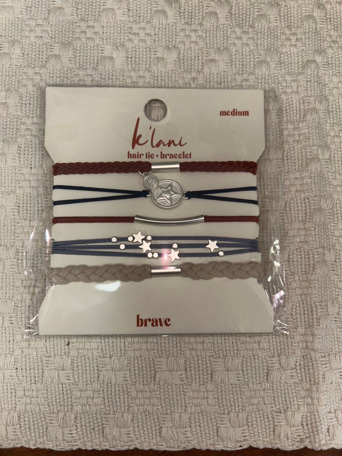 "Free" Patriotic Hair Tie Bracelets (med.)