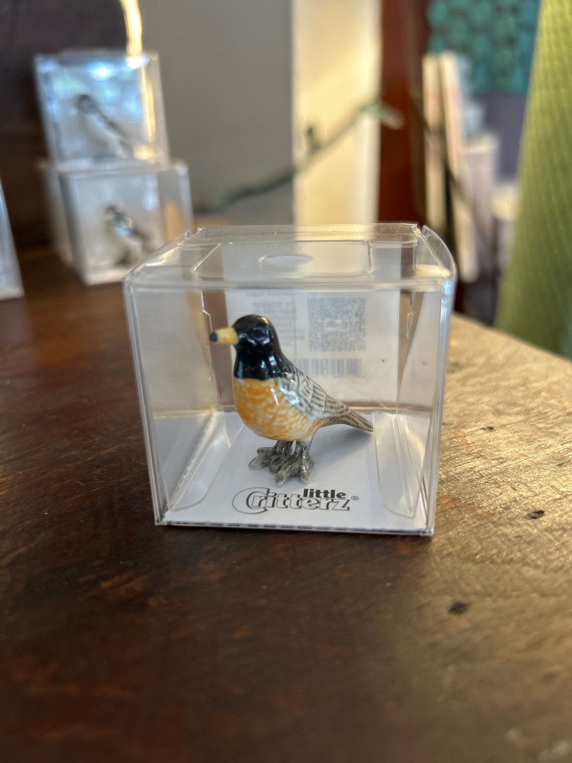 "Cheerup" American Robin Porcelain Miniature