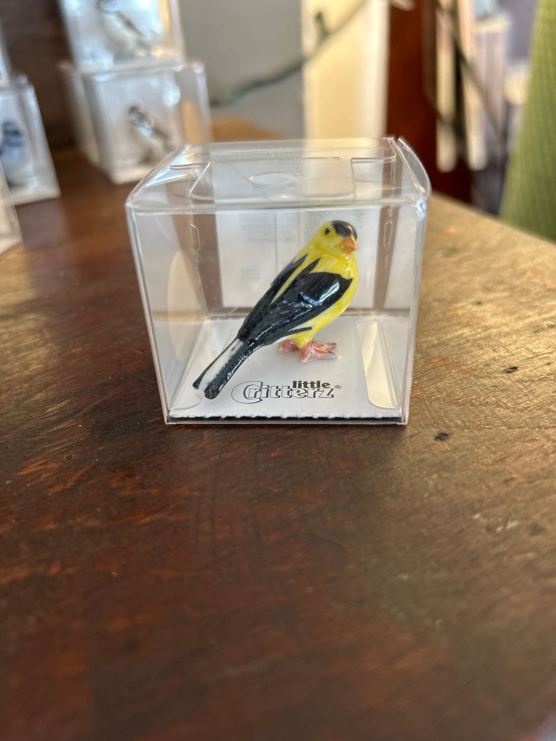 "Bounce" Goldfinch Porcelain Miniature