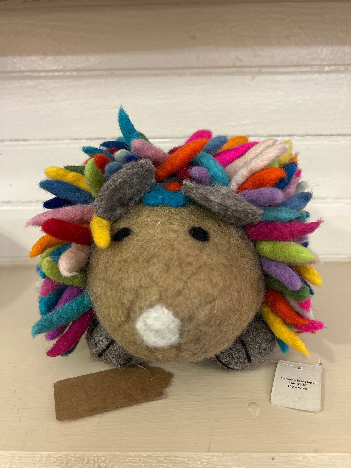 Large Wool Rainbow Hedgehog