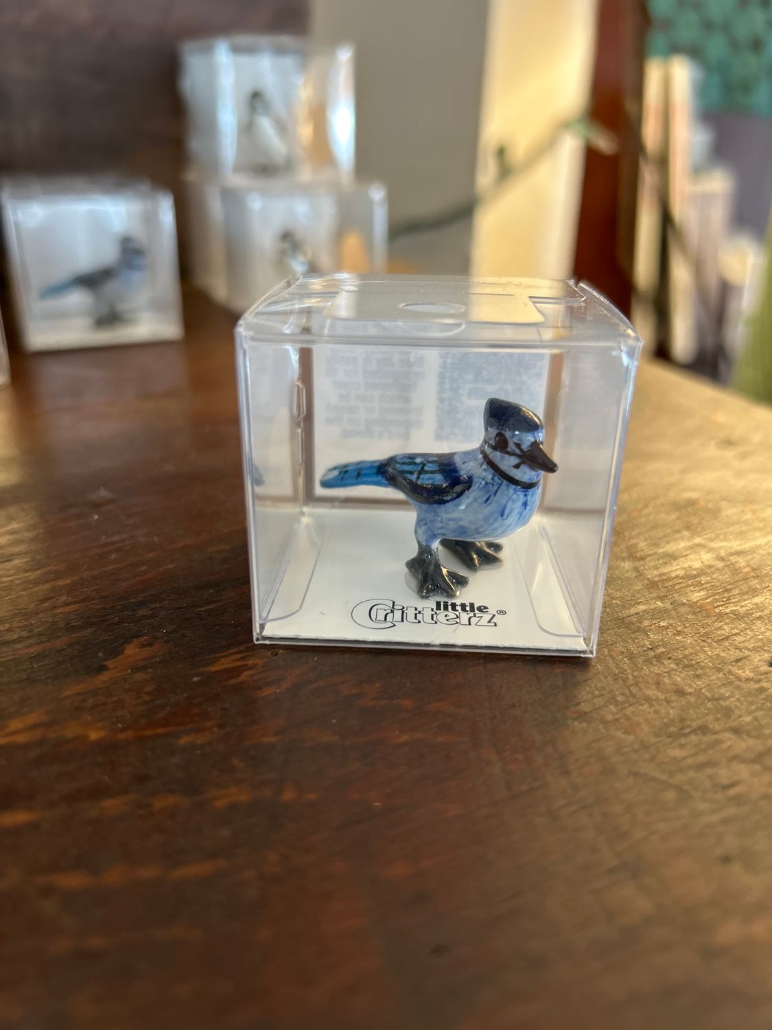 "Mischief" Bluejay Porcelain Miniature