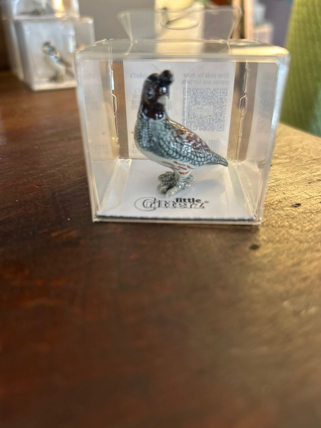 "Sage" Gambel's Quail Porcelain Miniature