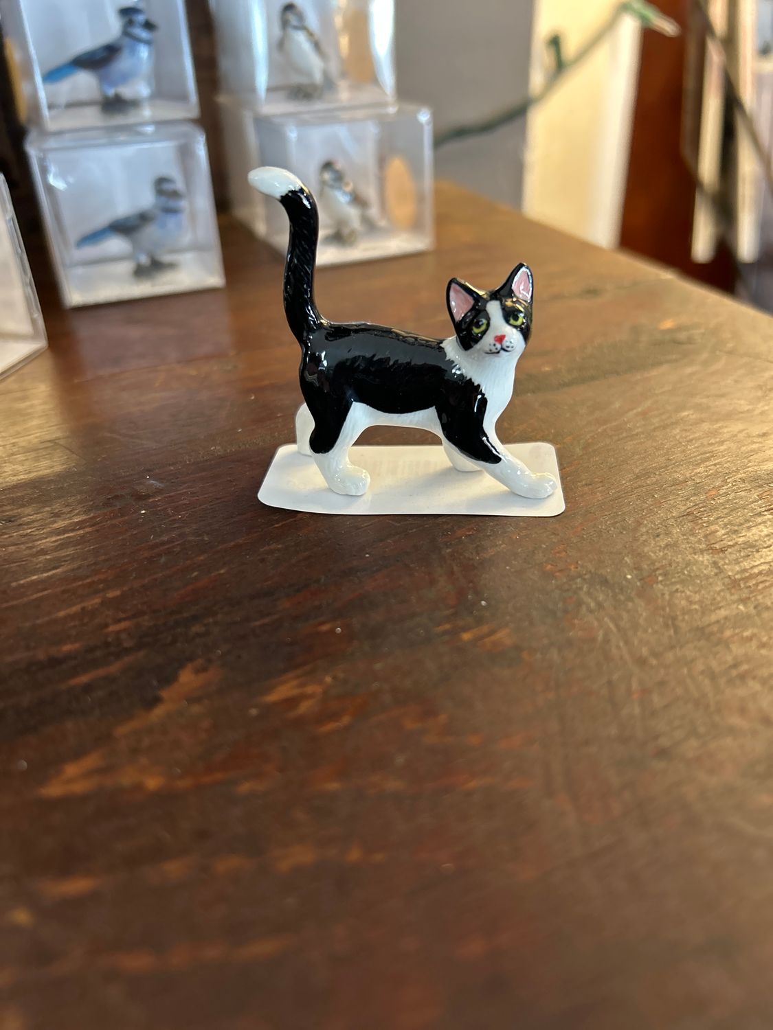 "Tuxedo" Kitten Northern Rose Porcelain Miniature