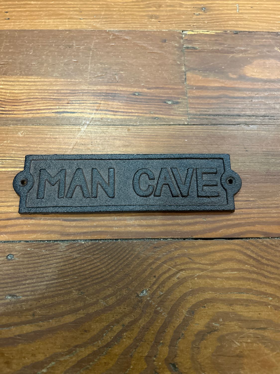 Cast Iron "Man Cave" Sign