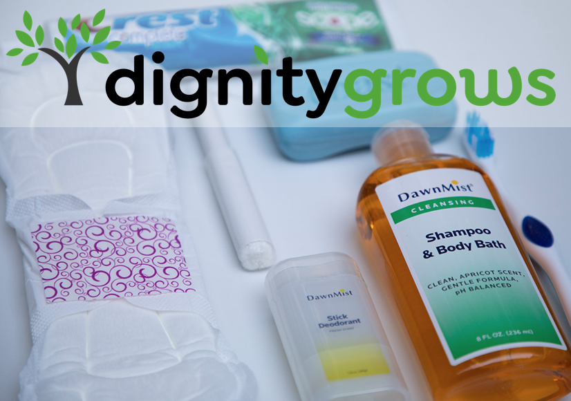 Dignity Grows Monthly Hygiene Totes