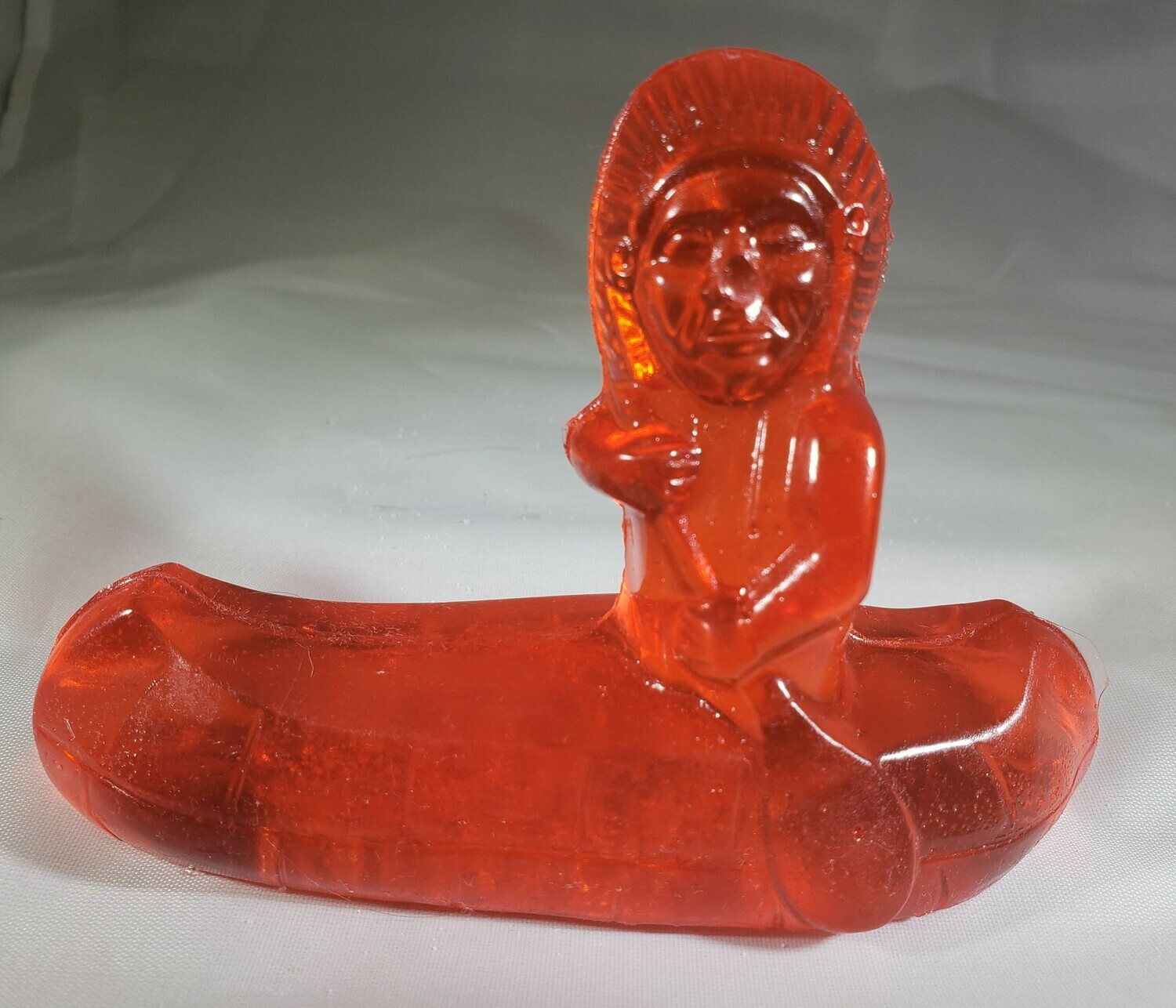 Strawberry Hard Candy Native American Canoe Toy Candy