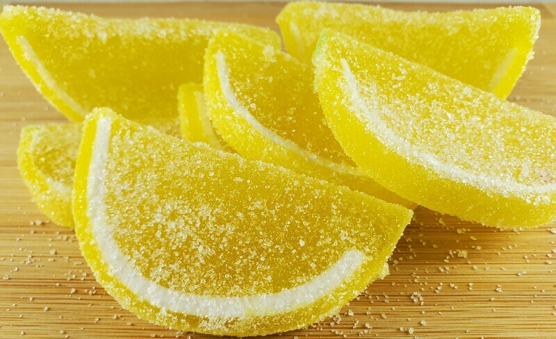 Gourmet Lemon Flavor Jelly Fruit Slices