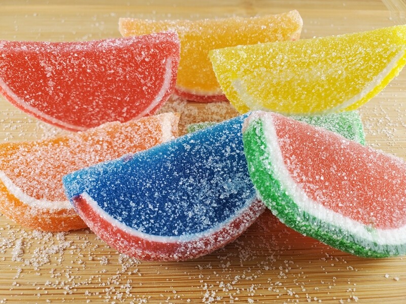 Gourmet Assorted Flavors Jelly Fruit Slices, 4 oz.