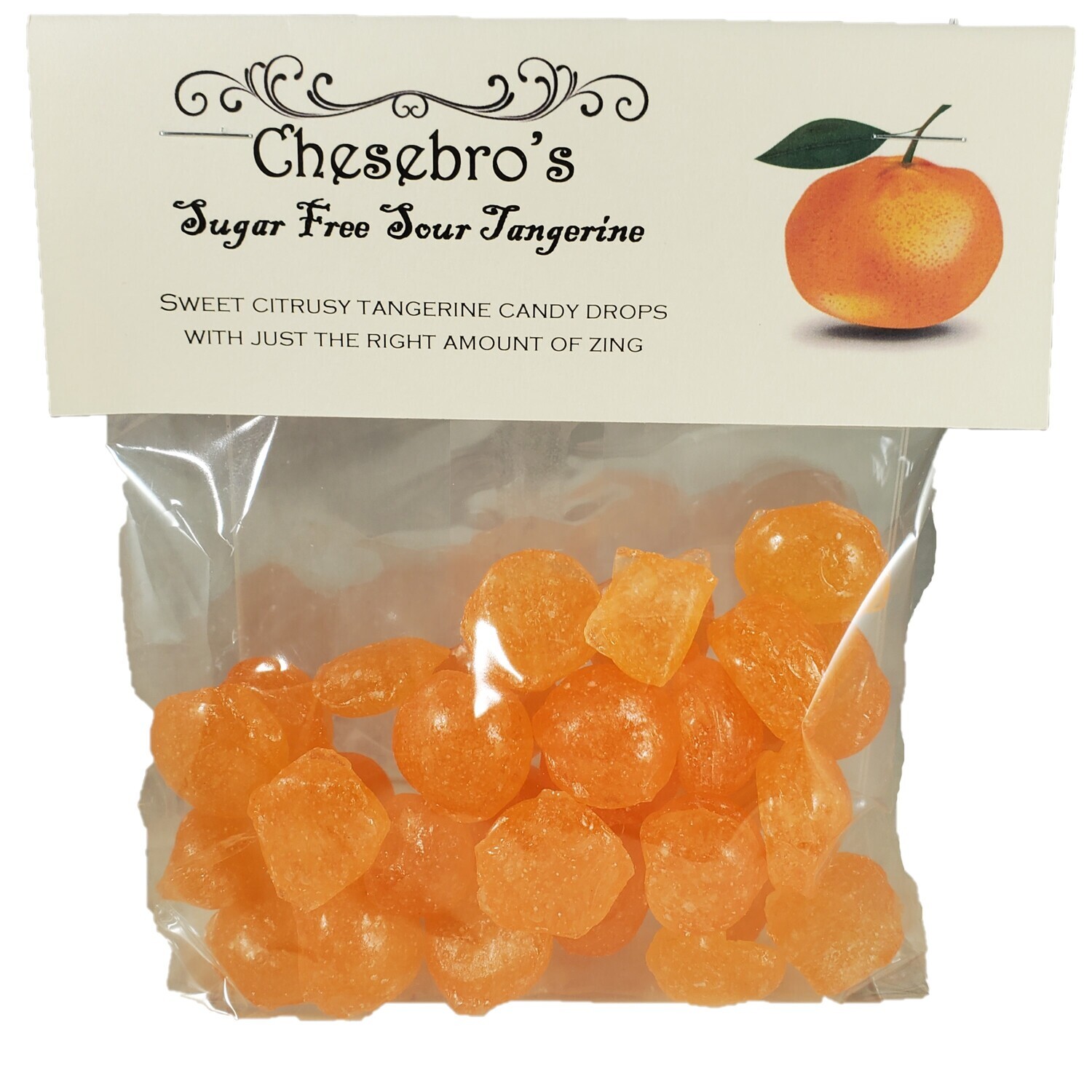 Sour Tangerine Hard Candy Drops
