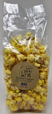 Buttered Air Popped Popcorn 2 oz. of Popped Corn