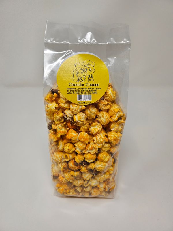 Cheddar Cheese Popped Popcorn 2 oz. of Popped Corn